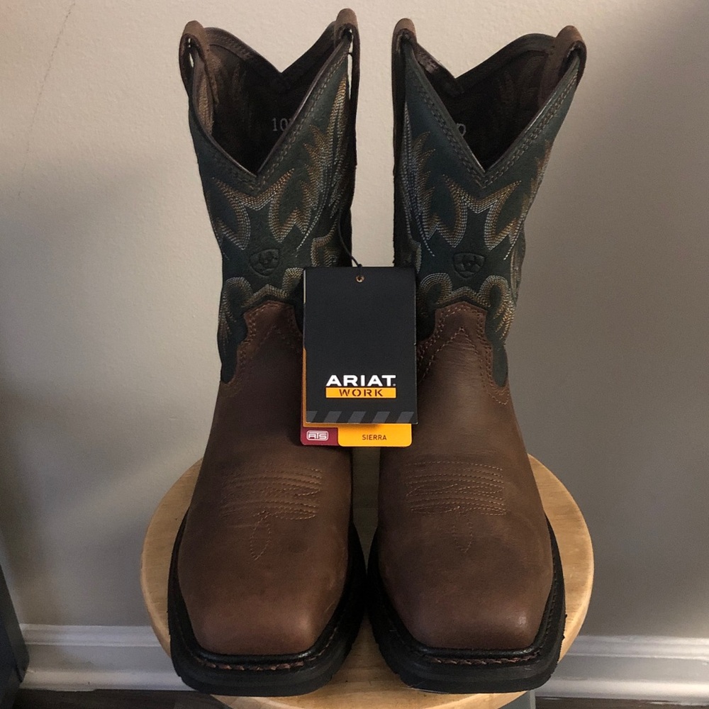 Ariat Sierra Wide Square Toe Steel Toe Work Boot